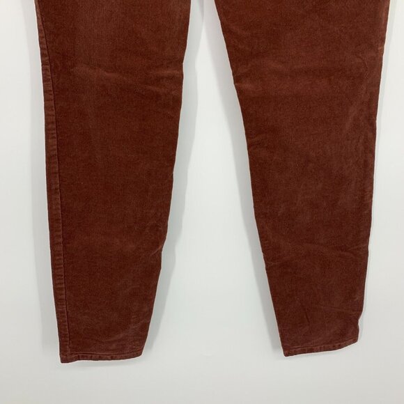 Kut from the Kloth Pants Diana Skinny Corduroy Brown Relaxed Fit - Picture 8 of 10